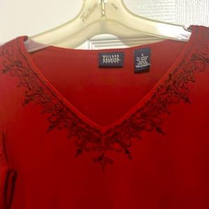 Women’s smalll red dressy SWEATER
